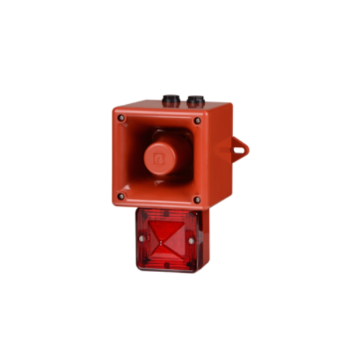 Combi AL105N 230vAC [ red] 2:AMBER 105dB(A) 5J IP66 32T v=+/-10%